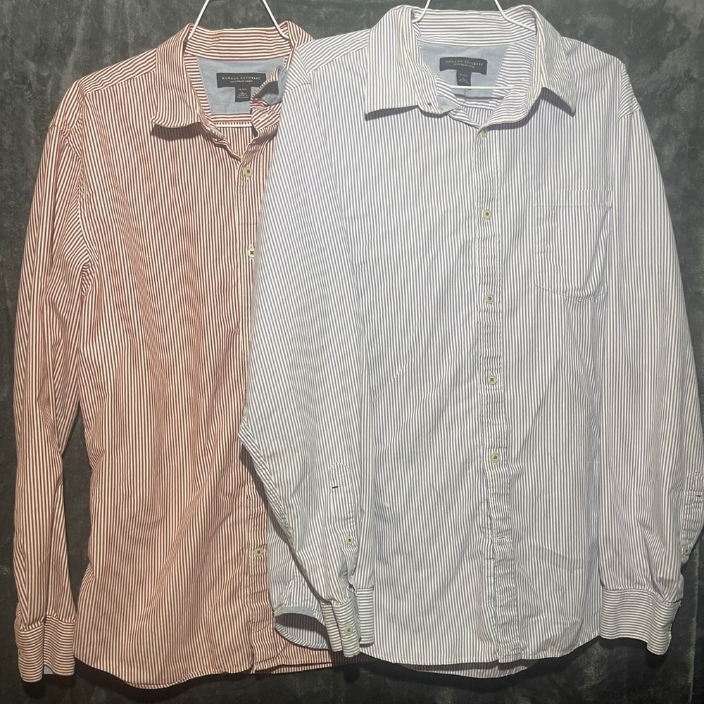 Two Banana Republic Button Up Shirts